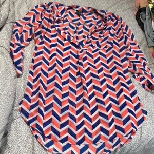 Half sleeve see through blouse, size Medium